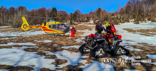 BIESZCZADY: Wypadki skiturowców i ewakuacja z połonin