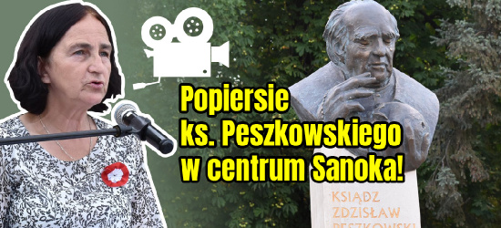 Odsłonięcie popiersia ks. Peszkowskiego. Tak wyglądała uroczystość (VIDEO, ZDJĘCIA)