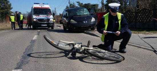 SANOK: Wypadek z udziałem dziecka na rowerze. 13-latek z urazem głowy w szpitalu