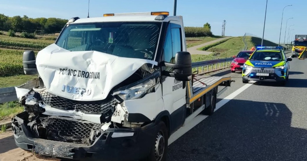 Pijany kierowca Iveco wjechał w cysternę na A4. Miał blisko 2,5 promila! [ZDJĘCIA]