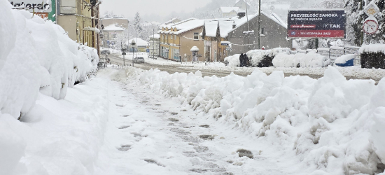 Sanok w zimowej odsłonie. Piękne krajobrazy, ale także liczne utrudnienia [VIDEO, ZDJĘCIA]