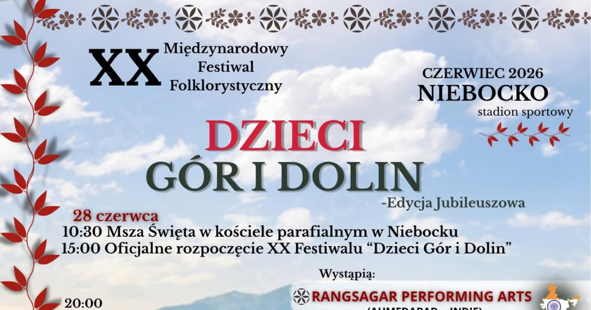 Przed nami XX Jubileuszowy Festiwal „Dzieci Gór i Dolin” w Niebocku