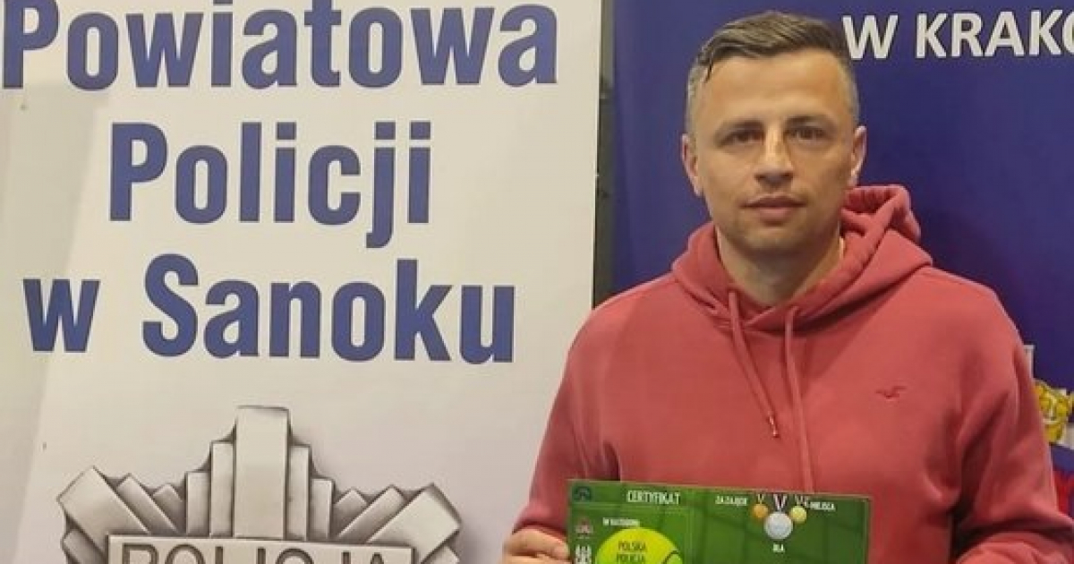 Sanocki policjant na podium! Trzecie miejsce asp. szt. Pawła Prodziewicza w ogólnopolskich mistrzostwach