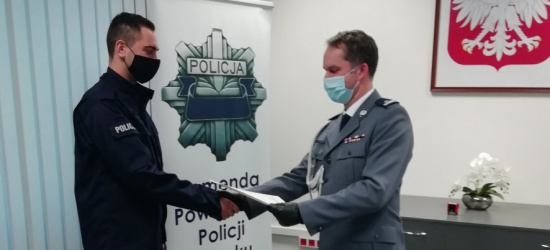 LESKO. Ślubowanie nowego policjanta (ZDJĘCIA)