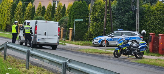 Poranna akcja policji na drogach powiatu sanockiego