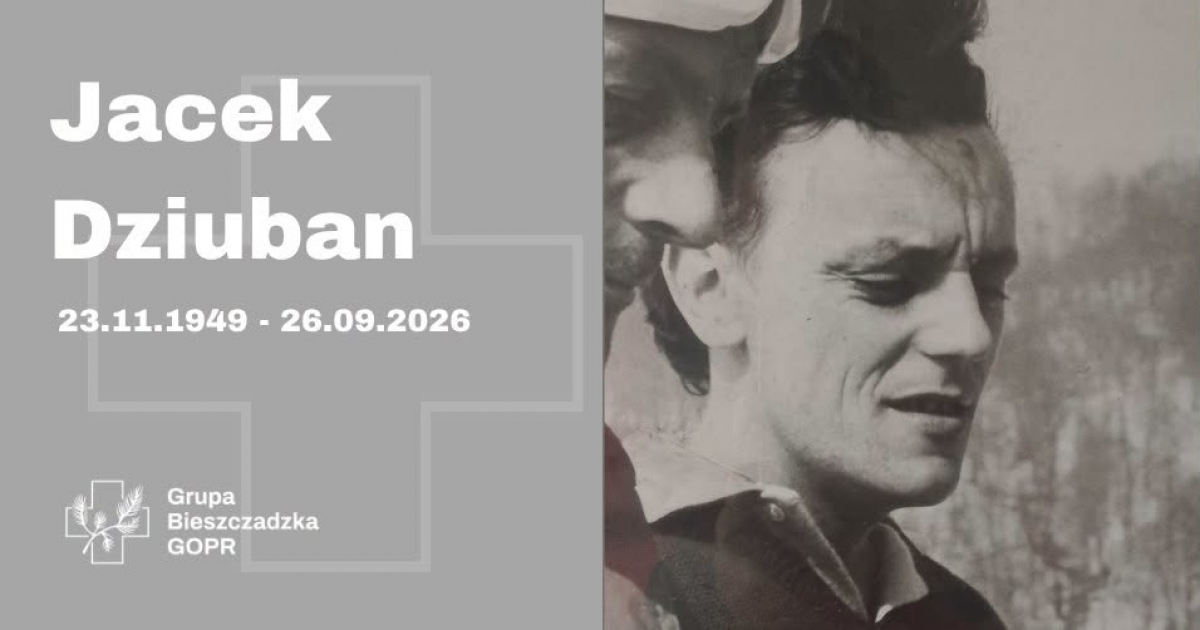 Zmarł Jacek Dziuban – wieloletni Naczelnik Grupy Bieszczadzkiej GOPR